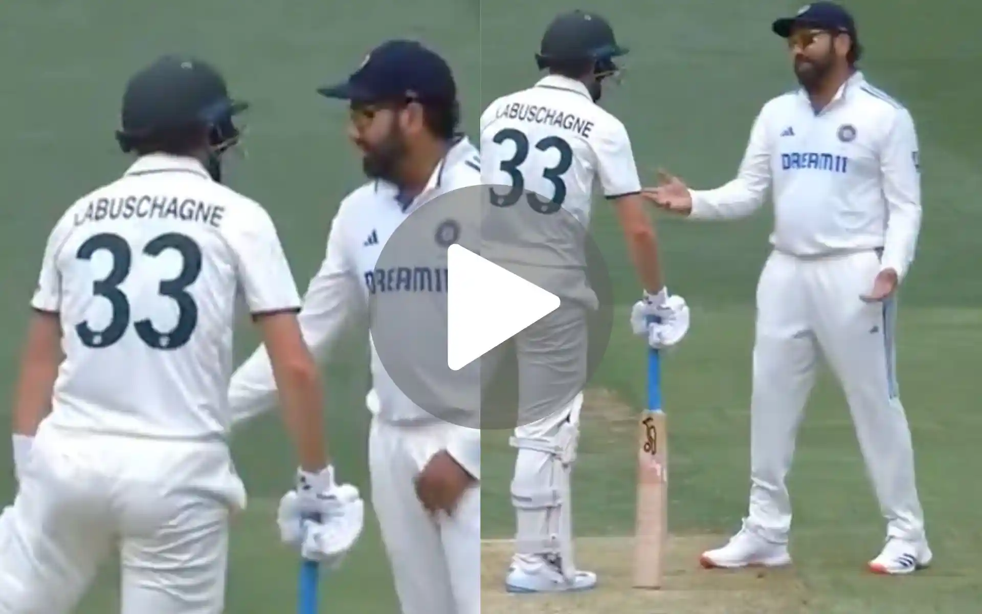 [Watch] Rohit Sharma Issues Stern Warning To Labuschagne Over Running On The Pitch